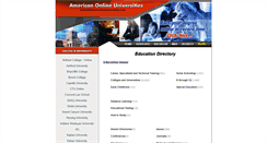 Desktop Screenshot of dir.americanonlineuniversities.com