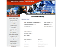 Tablet Screenshot of dir.americanonlineuniversities.com